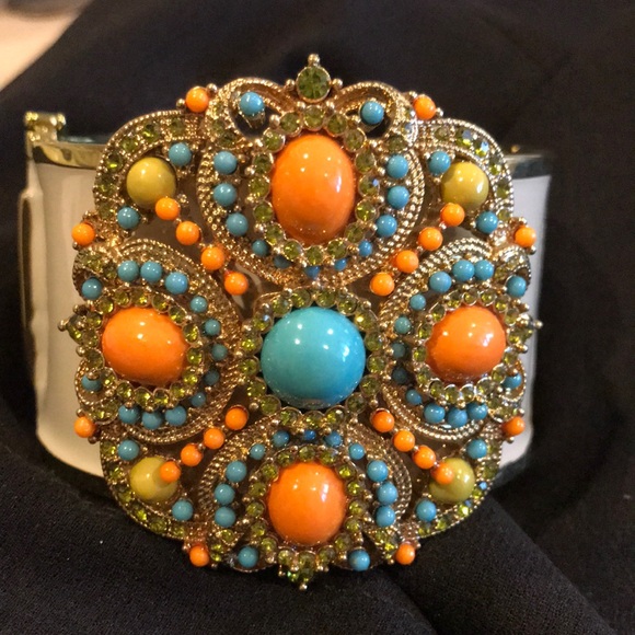 J. Crew Jewelry - Bedecked J Crew clamper bracelet